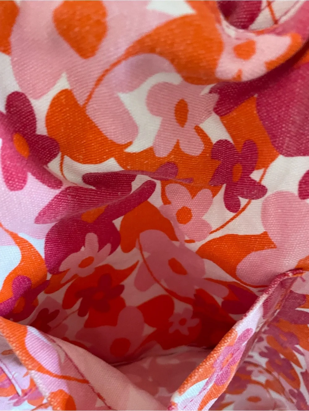 🌸 Lancôme Retro 70s Floral Travel Beach Tote Bag 19.5